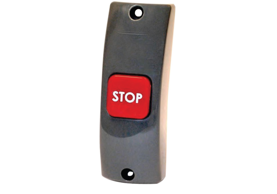 Wireless button on handrail or wall mounted for bus/coach